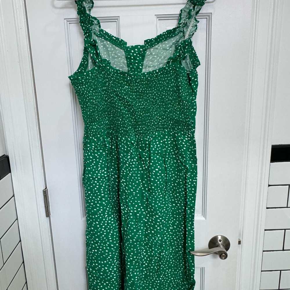 Green Polka Dot Dress - never worn